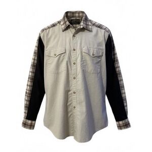 Spindle River Classics Long Sleeve Button-Up Western Shirt - Men's L